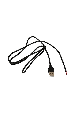 100 Cm Usb Erkek Kablo 2 Amper Ucu Açık Usb Kablo