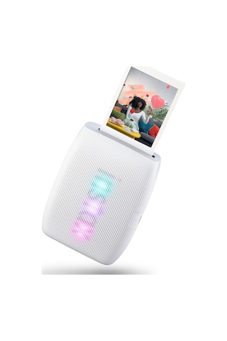Instax Mini Link 3 Beyaz Akıllı Telefon Yazıcısı Beyaz Çanta Deri Albüm Ve 20'li Mini Film Beyaz