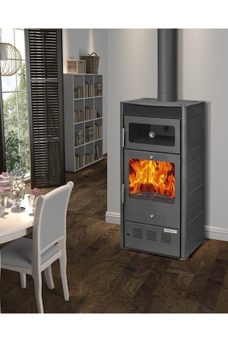 Hoşseven Rose Fırınlı Şömine Soba Odun Kömür Sobası