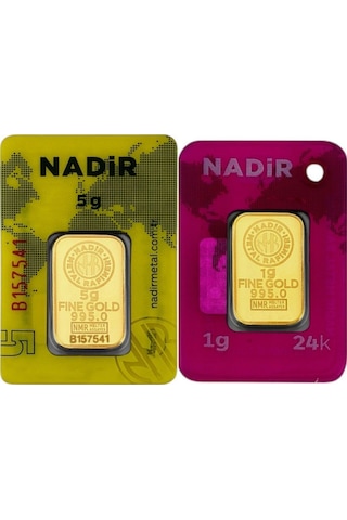 Tuğrul Kuyumculuk 6 Gram 24 Ayar Külçe Altın (5+1)