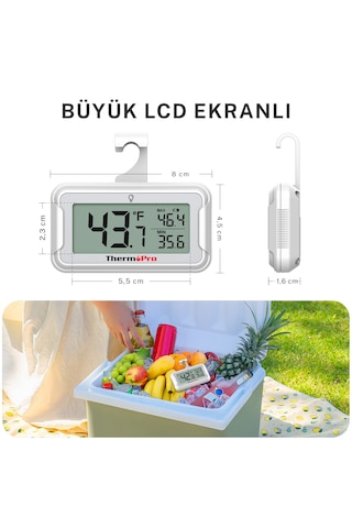 Thermopro Tp110 Derin Dondurucu Buzdolabı Termometre 4 Adet - Thermopro Tp110 Derin Dondurucu Buzdolabı Termometre 4 Adet