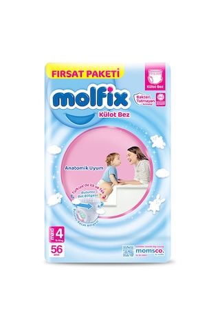Molfix Külot Bez Maxi Fırsat Paketi 4 Numara 56 Adet