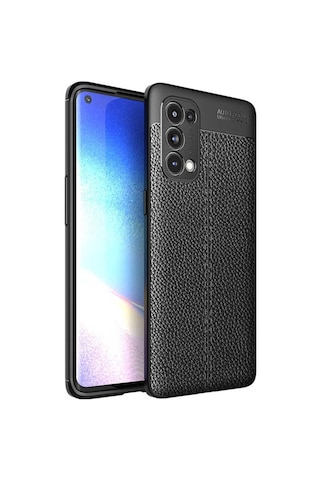 Oppo Reno 5 Pro 5G Kılıf Zore Niss Deri Desenli Silikon Kılıf