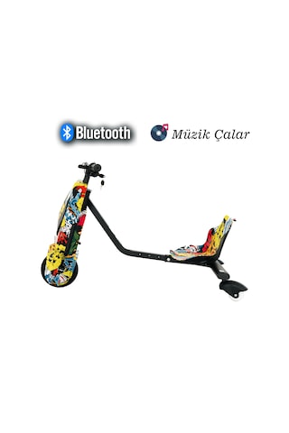 Tbıke Drift Car Elektrikli Kaykay Hoverboard Sarı