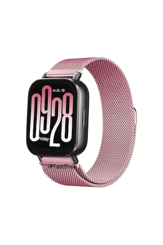 Xiaomi Redmi Watch 5 Active / Watch 5 Lite Uyumlu 22mm Örgü Metal Hasır Manyetik Akıllı Saat Kordonu