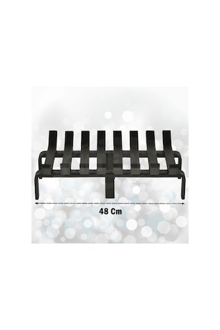 48 Cm X 32 Cm 8 Çubuklu Ekstra Şömine Izgarası Dar Gözlü Izgara