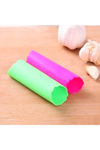 Sones 5 Adet Yumuşak Reçine Tüp Şeklinde Yeniden Kullanılabilir Sihirli Elde Tutulan Sarımsak Soyucu Mutfak Aletleri