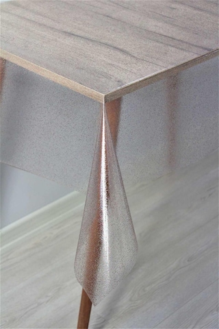 Pvc Şeffaf Simli Silinebilir Masa Örtüsü 005 Renkli