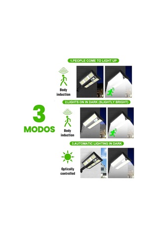 Hareket Sensörlü Ip65 Güneş Enerjili Led Spot Kumandalı 5365