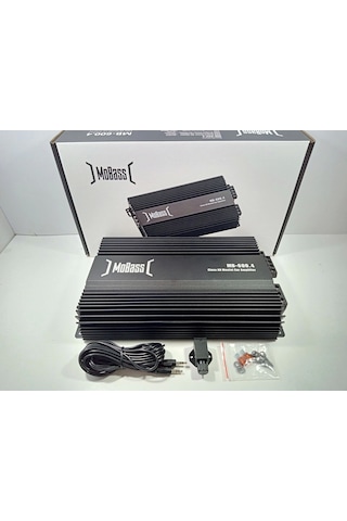 Mobass Amfi 4 X 60 Rms Ses Ve Bass Amfisi Mobass Mb-600.4 Ab Class Oto Anfi