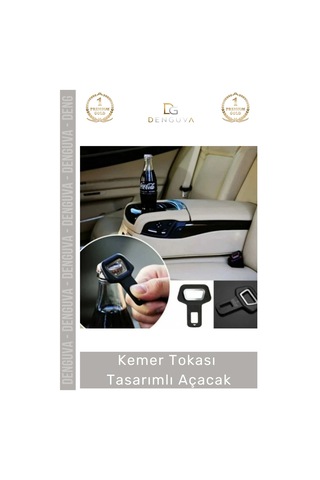 Otoaksesuar Araç Aksesuarı Metal 2 Adet Formlu Sağlam Kemer Tkası Tasarımlı Açacak Çok Renkli