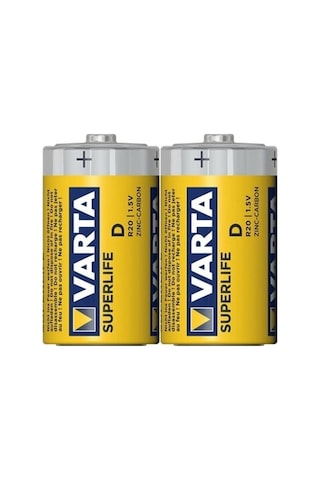 Varta 2020 Superlife Çinko Karbon Büyük Boy D Pil 24'lü