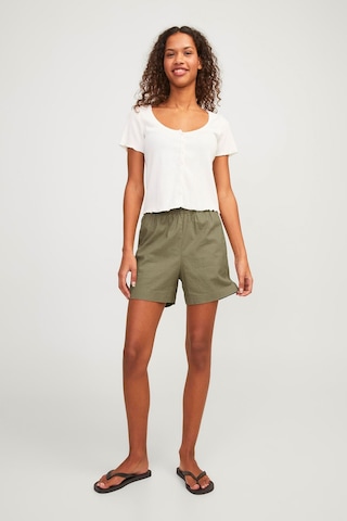 Jack & Jones Jjxx Jxpoppy Lınen Hw Shorts P Yeşil Kadın Şort 000000000101961818 Yeşil