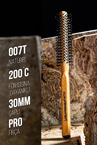 Elsa Professional 007 İnce Natürel Erkek Saç Fırçası