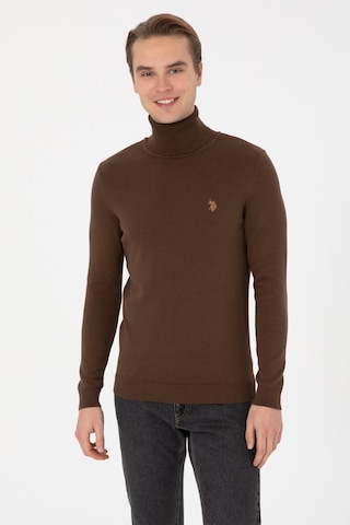 U.s. Polo Assn. Erkek Kahverengi Kazak /triko 50313640-vr029 Kahverengı