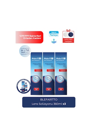 Bleffaritto Lens Solüsyonu 360 ml 3'lü Set