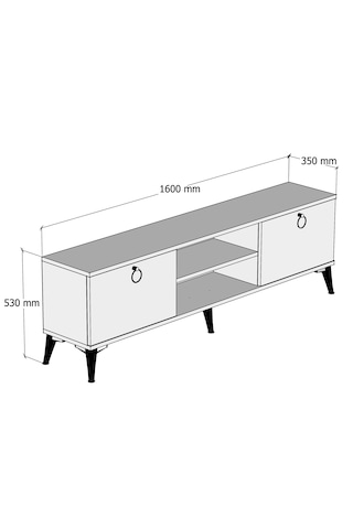 Ferniso Mobiya 160 cm Tv Ünitesi Hud-Beyaz