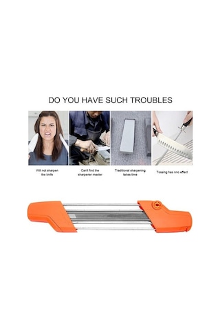 Tongxida El İle Zincir Gider Aleti 4.0mm Turuncu - Hızlı Kesim İçin Zincir Testere Aracı