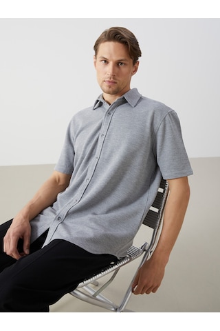 Lcw Vision Gri Slim Fit Erkek Gömlek