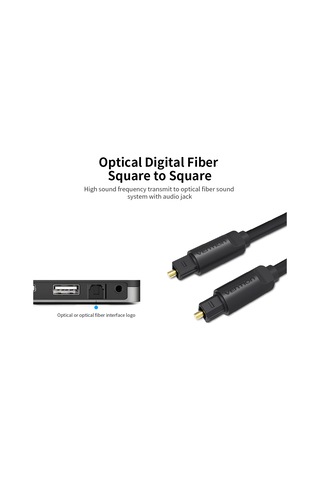 Springsun Ventıon Dijital Optik Fiber Ses Kablosu Hifi Dts Stereo Kablo Dvd/oynatıcı/ev Sineması Ses Uzatma Kablosu 1,5 M/4,92 Ft