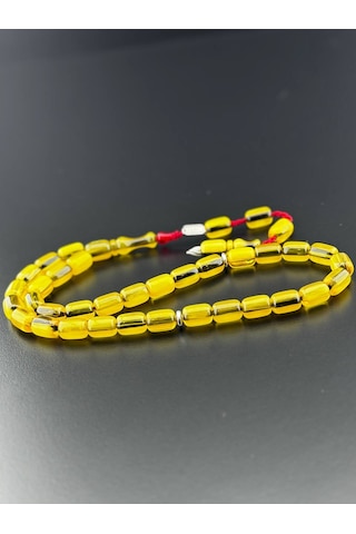 Özel Döküm Sıkma Kehribar Tesbih Hcz-model Fvmvmt Sarı