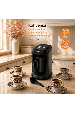 Tigrecook TG-4000B 500 W 4 Fincan Kapasiteli Türk Kahve Makinesi