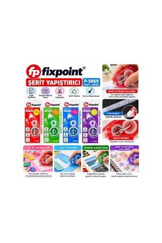 24 Adet Şerit Yapıştırıcı 6mtx8mm 5705