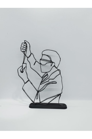 Kimyager Masa Dekor Hediye Fikri Sanat Heykeli