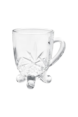 Dublin 4'lü Çay Fincanı Seti - Şeffaf - 210 Ml Çok Renkli