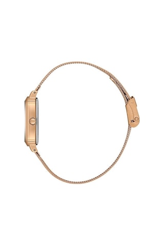 Danıel Kleın Dk.1.14125-6 Rose Gold Dikdörtgen Hasır Kordon Kadın Kol Saati Rose Gold
