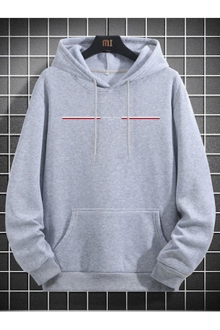 Altamira Unisex Paris Baskılı Kapşonlu Oversize Sweatshirt 001