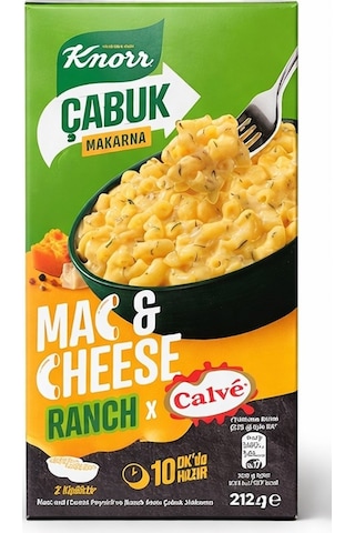 Knorr Mac&cheese Çabuk Makarna 212 Gr Original Ve Ranch 2 Li Set