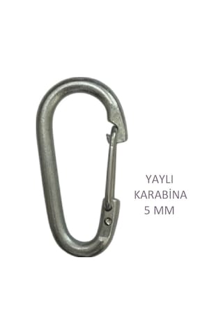 Karabina, Yaylı, 5 Mm, Askı, Çengel, Kanca, Anahtarlık