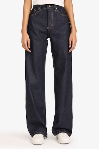 Defacto Straight Wide Fit Yüksek Bel Geniş Bol Paça Uzun Jean Pantolon D5123ax26spnm82 Mavi-nm82