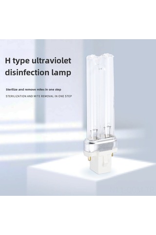 Qingmipy H-şekilli Uv C Dezenfeksiyon Lambası, Kuvars Işık Kaynağı, 5w 85mm, G23 Başı, 8000+ Saat Ömür, Ev/okul İçin Bakteri Virüs Öldürücü