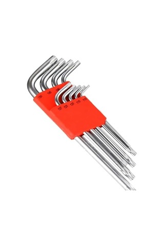 Orret Home 9 Parça 120 Mm Tork Alyan Takımı Yıldız Alyan Seti, Uzun Alyan Anahtar Seti, Profesyonel Tamir Ve Montaj Alyan Anahtar Takımı