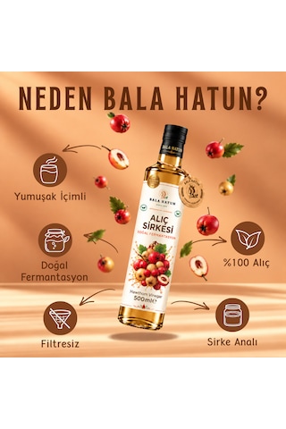 Bala Hatun Alıç Sirkesi 500ml