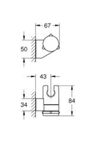 Grohe New Tempesta El Duşu Askısı - 27595001 Krom
