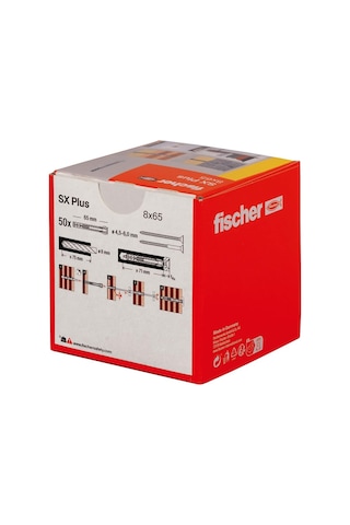 Fischer Sx Plus 8x65 Mm Plastik Genişlemeli Dübel