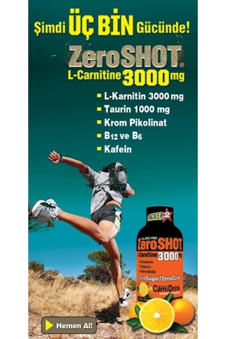 Stacker Zeroshot 3000 Mg X 12 L-Carnitine Portakal