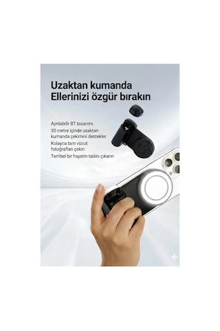Işık Bluetooth Manyetik Telefon Yapıştırma Kavrama Halka Dolgu Işığı İle Magsafe Selfie Klips