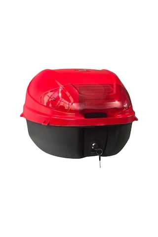 Motosiklet Kırmızı Arka Çanta Top Case 36 Lt Kırmızı