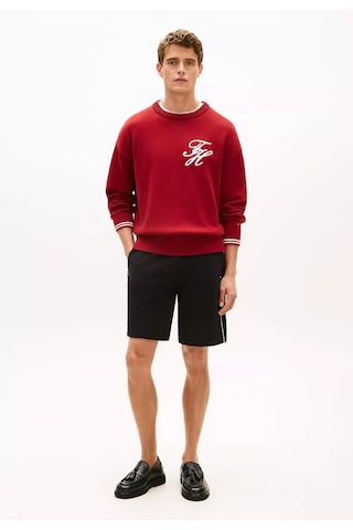 Tommy Hilfiger Erkek Regular Fit Yanları Şerit Çizgili Kısa Siyah Şort-14973
