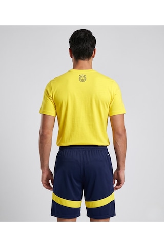 Fenerium Fenerbahçe Lisanslı Yetişkin T-hirt + Şort Takımı Sarı - Lacivert