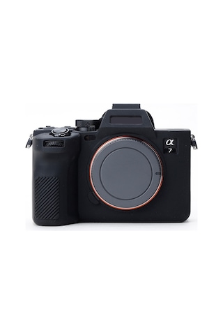 Butu Sony A7ıv/a74/a7m4 Silikon Kamera Kılıfı Kaymaz Anti-toz Slr Kamera Gövde Koruyucu Kapak - Siyah