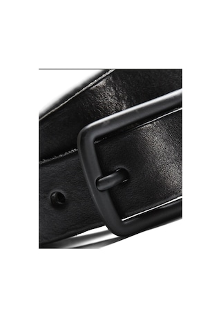 Jack & Jones Logo Detaylı Deri Kemer 12111066 Black Siyah