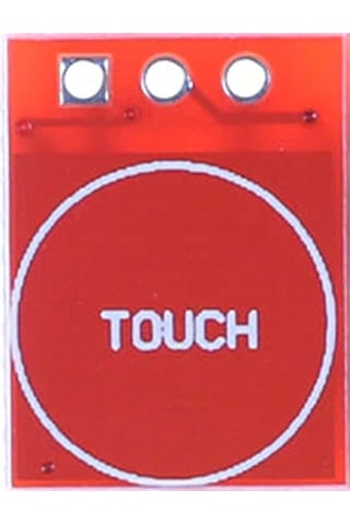 Ttp223b Kırmızı Dokunmatik Sensör Modülü Touch Kapasitif 1 Kanal Buton Dokunma Algılayıcı