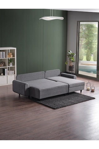 Kagu Corner Flavia Köşe Takımı Puflu Gri