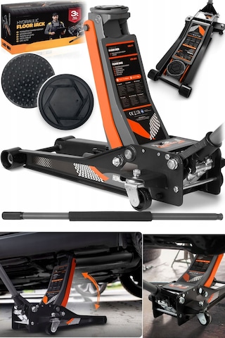 Stilmax Alc3t 3ton Çift Piston Hidrolik Alçak Şase Kriko 47cm