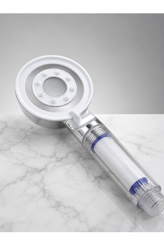 Mey İthalat Mineral Taşlı Filtreli Duş Başlığı Güçlü Su Basınçlı Banyo Başlığı Çok Renkli